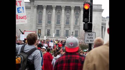 Protestas en Wisconsin