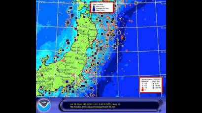 Mapa de la zona noreste de Japón 