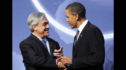 Barack Obama y Sebastián Piñera