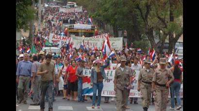 Protestas en Paraguay