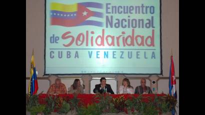 IV Encuentro Nacional de Solidaridad Venezuela-Cuba