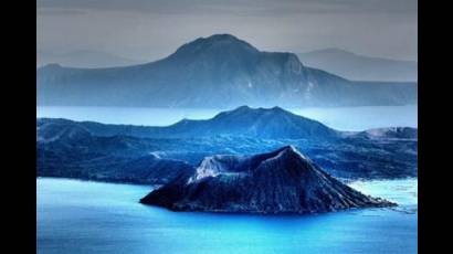 Volcán Taal en Filipinas