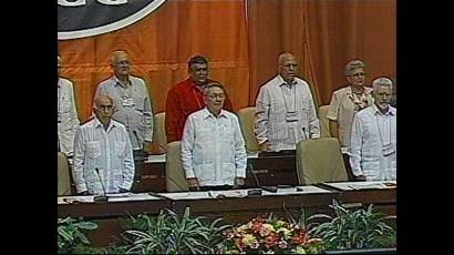 Sesión inaugural del Sexto Congreso del Partido Comunista de Cuba