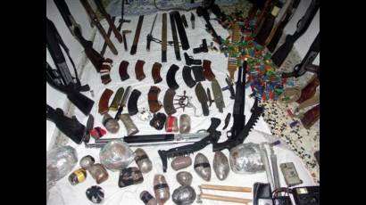 Armas confiscadas