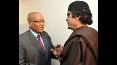 Dirigente libio Muamar el Gadafi