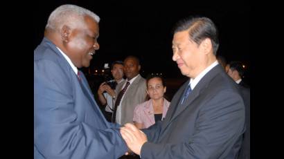 Llegada a Cuba el vicepresidente chino Xi Jinping