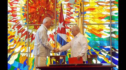 Firma de Acuerdos entre Cuba y Venezuela
