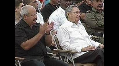 Raul Castro en el acto del 26 de julio 
