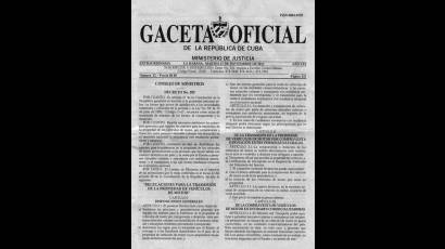 Nro. 31 de la Gaceta Oficial 