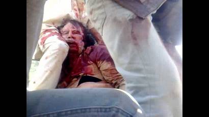 Cadáver de Gaddafi