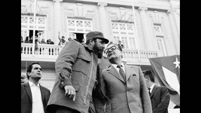 Fidel Castro y Salvador Allende