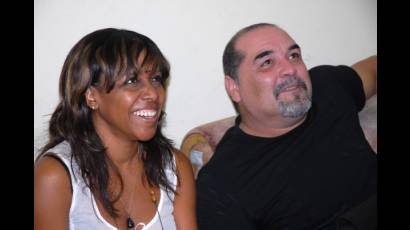 Tamara Castellanos junto a Julio César