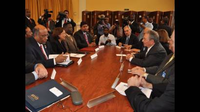 Raúl Castro en Trinidad y Tobago