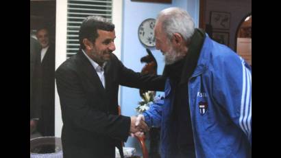 Encuentro de Fidel con Ahmadineyad