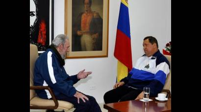 Fidel y Chávez
