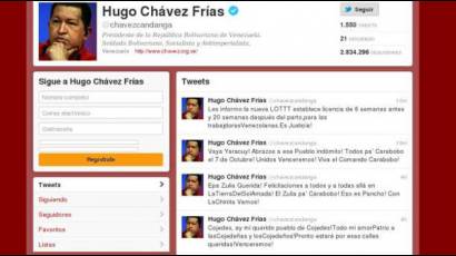 Twitter de Chávez