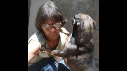 Nora García, Presidenta de la Asociación Cubana de Protección a Animales y Plantas 