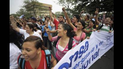 Estudiantes nicaragüenses 