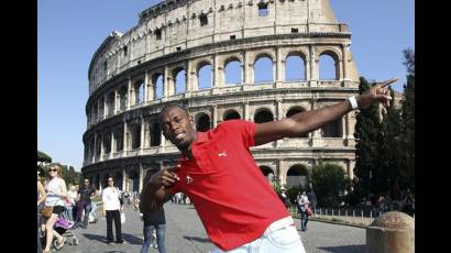 Usain Bolt en Roma