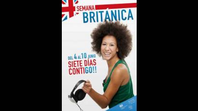 Cartel de la semana británica en Cuba