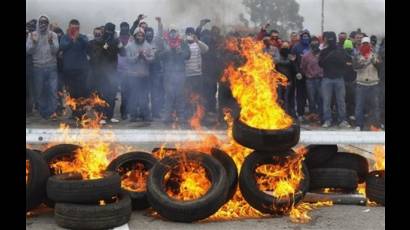 Huelga de mineros en España 