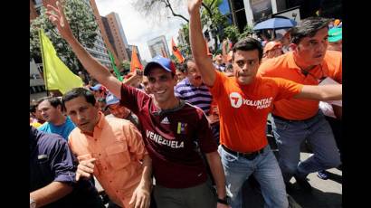 Marcha de la ultraderecha en Venezuela