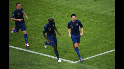 Francia empata el partido con Inglaterra