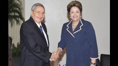 Raúl y Dilma