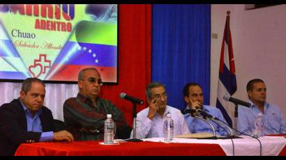 Encuentro con representantes de las misiones cubanas en Venezuela