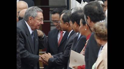 Raúl Castro en Vietnam