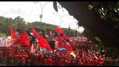 Acto del presidente Hugo Chávez