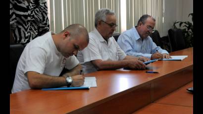 Acuerdo firmado entre la FEU, el Ministerio de Educación Superior y la Fiscalía General de la República