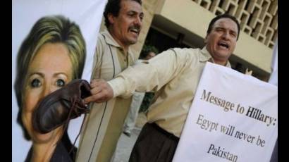 Protestas contra Hillary Clinto en Egipto
