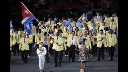 Cuba desfila en la ceremonia de inauguración