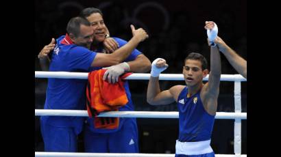 Robeisys Ramírez celebra