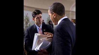 Paul Ryan y Barack Obama 