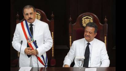 Presidente Medina durante su discurso inaugural