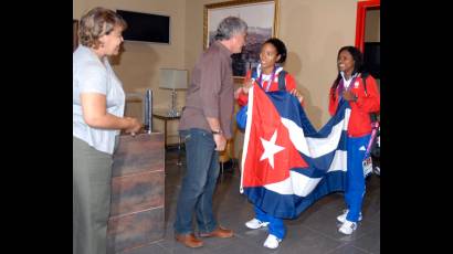 Las velocistas Omara Durand y Yunidis Castillo
