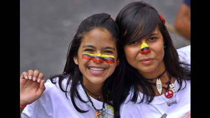 Jóvenes venezolanos