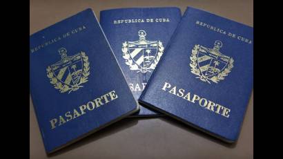 Pasaportes cubanos