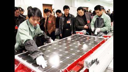 Paneles solares chinos