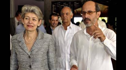 Visita al ISA de Irina Bokova