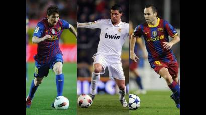 Messi, Cristiano e Iniesta