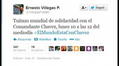 Twitter de Ernesto Villegas