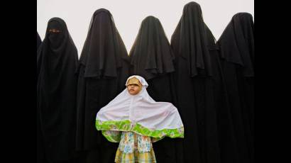 Escena en la comunidad religiosa An-Nadzir