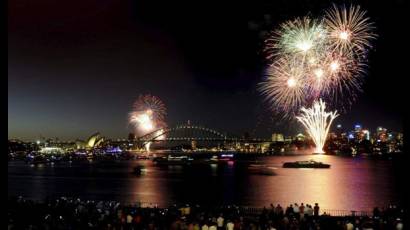 Llegada de 2013 en Sidney