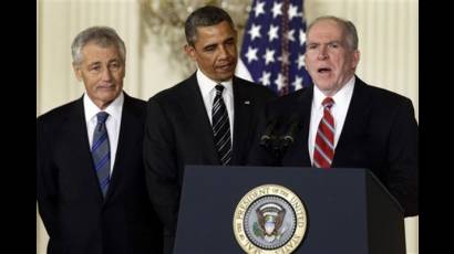 Obama nomina jefes del Pentágono y la CIA