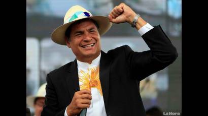 Presidente de Ecuador Rafael Correa