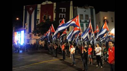 Marcha de las Antorchas en Cuba