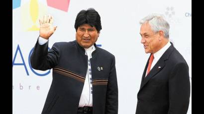 Evo Morales y Sebastián Piñera